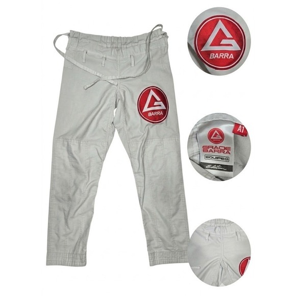 Gracie Barra Other - Gracie Barra BJJ Gi Pants Mens A1 White Ripstop Equipe Brazilian Jiu Jitsu